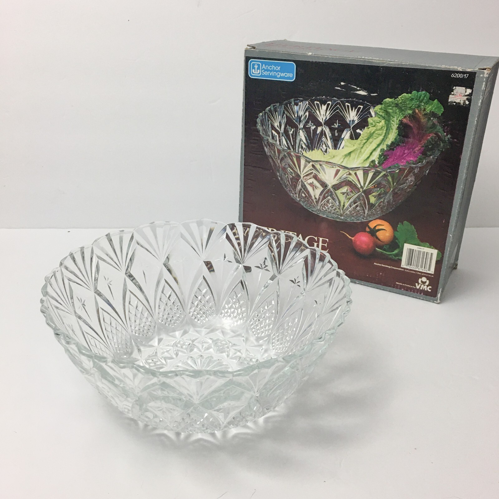 Anchor Heritage Large Glass Serving Bowl – Elegant & Durable