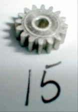 15 Tooth Metal regular  Pinion 48 P .093 Shaft 36D Motor Slot Car 1/32 1/24 NOS