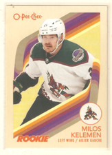 Milos Kelemen 2023-24 O-Pee-Chee Retro Parallel RC #549 Coyotes