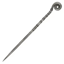 Medieval Inspired Gifts for Her Forged Iron Twisted Spiral Design Hair Stick