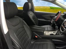 Synthetic Leather Front Seat Cushion Covers Compatible for Genesis Vehicles