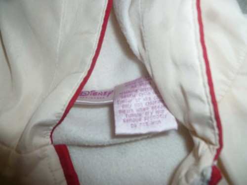 GIRL DISNEY PRINCESS ROYAL STARS 4 EVER VARSITY JACKET ZIP UP JACKET SIZE LARGE - Picture 3 of 5