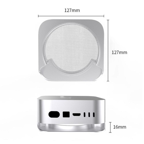 Suitable for Mac Mini M4/M4 Pro 2024 Desktop Dust and Heat Dissipation Stand - Picture 7 of 10