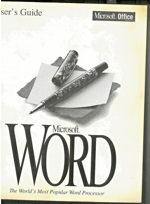 Microsoft Word Version 6.0 1994 Bedienungsanleitung Handbuch