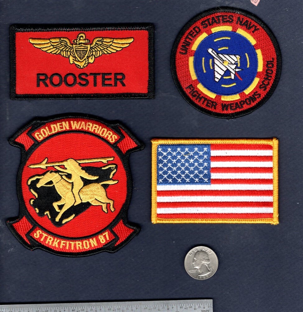 Bradley ROOSTER Bradshaw TOP GUN Maverick VFA 87 US Navy Squadron Patch bradley-rooster-bradshaw-top-gun-maverick-vfa-87-us-navy-squadron-patch