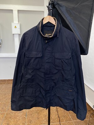 MOORER Nylon Jacket Rare Retro size L color dark blue