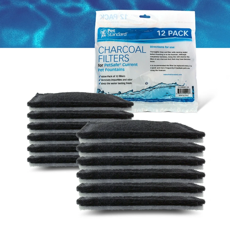 Filters for Aqua Fountain Aqua Cube, Aqua Falls & PetSafe Current, Pack of 12 - Image 2 of 4