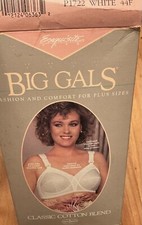 Exquisite Form Big Gals Bra White 44F NOS P1722