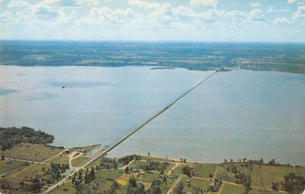Espyville Pennsylvania & Andover Ohio aerial view vintage pc