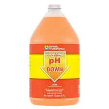 General Hydroponics pH Down Liquid Premium Buffering For Stability, 1-Gallon