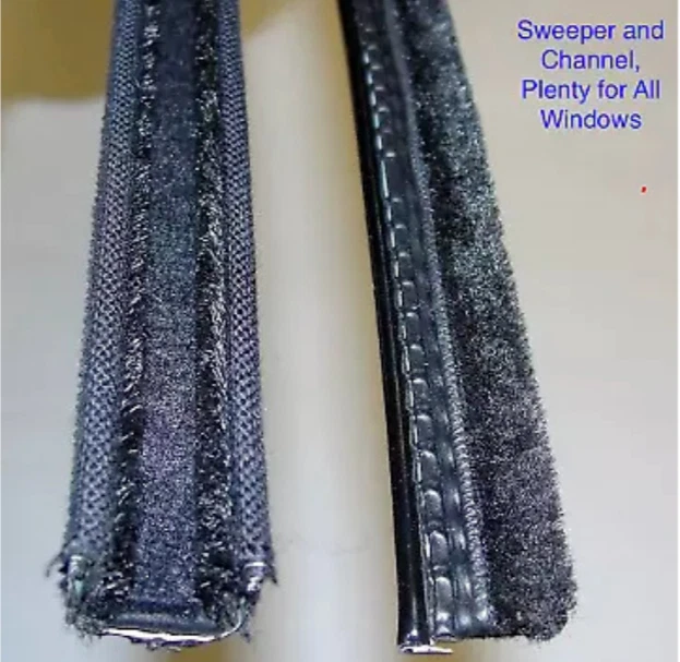 For 1954-1956 Dodge Truck C3 C4 Complete Window Master Weather Strip Rubber Kit - Image 3 of 4