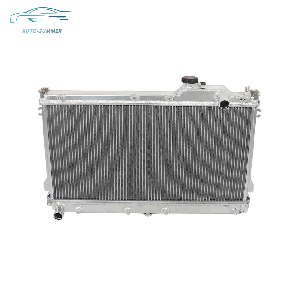 Para 1989-97 Mazda Miata MX-5 2 fileiras núcleo de alumínio completo radiador de corrida parafuso - Imagem 4 de 4
