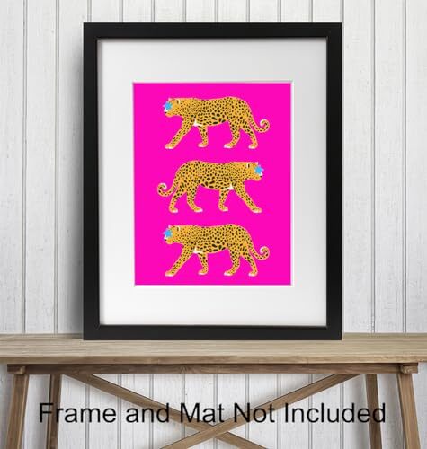 Cheetah Wall Art - Cheetah Print Wall Decor - Aesthetic Room Decor - Preppy - Picture 4 of 9