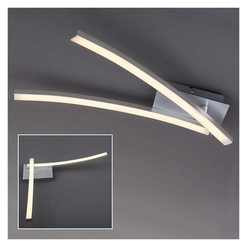 BRILONER Go LED Deckenlampe Schwenkbar 12W Aluminiumfarbig
