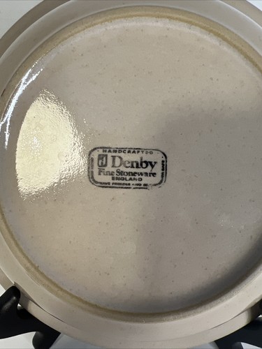 Denby Sonnet Cereal Soup Bowls (Set of 4) England Stoneware 7 1/2" D12 - Picture 7 of 8