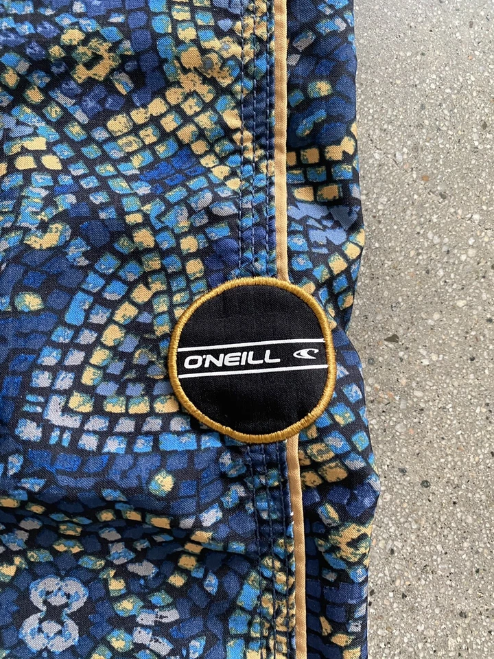 O'neill Hyper Freak board shorts blue & gold men's 32 - Изображение 2 из 4