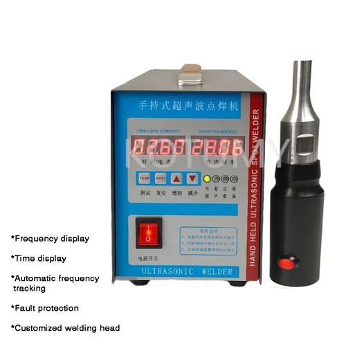 Tragbares Ultraschall-Kunststoffpunktschweißgerät Zwei Schweißköpfe AC 220V - Bild 3 von 20