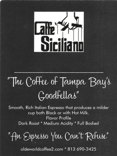 Caffe Siciliano Tosato Fresco - 1 Bag -. Sicilian Espresso - Whole Bean Coffee