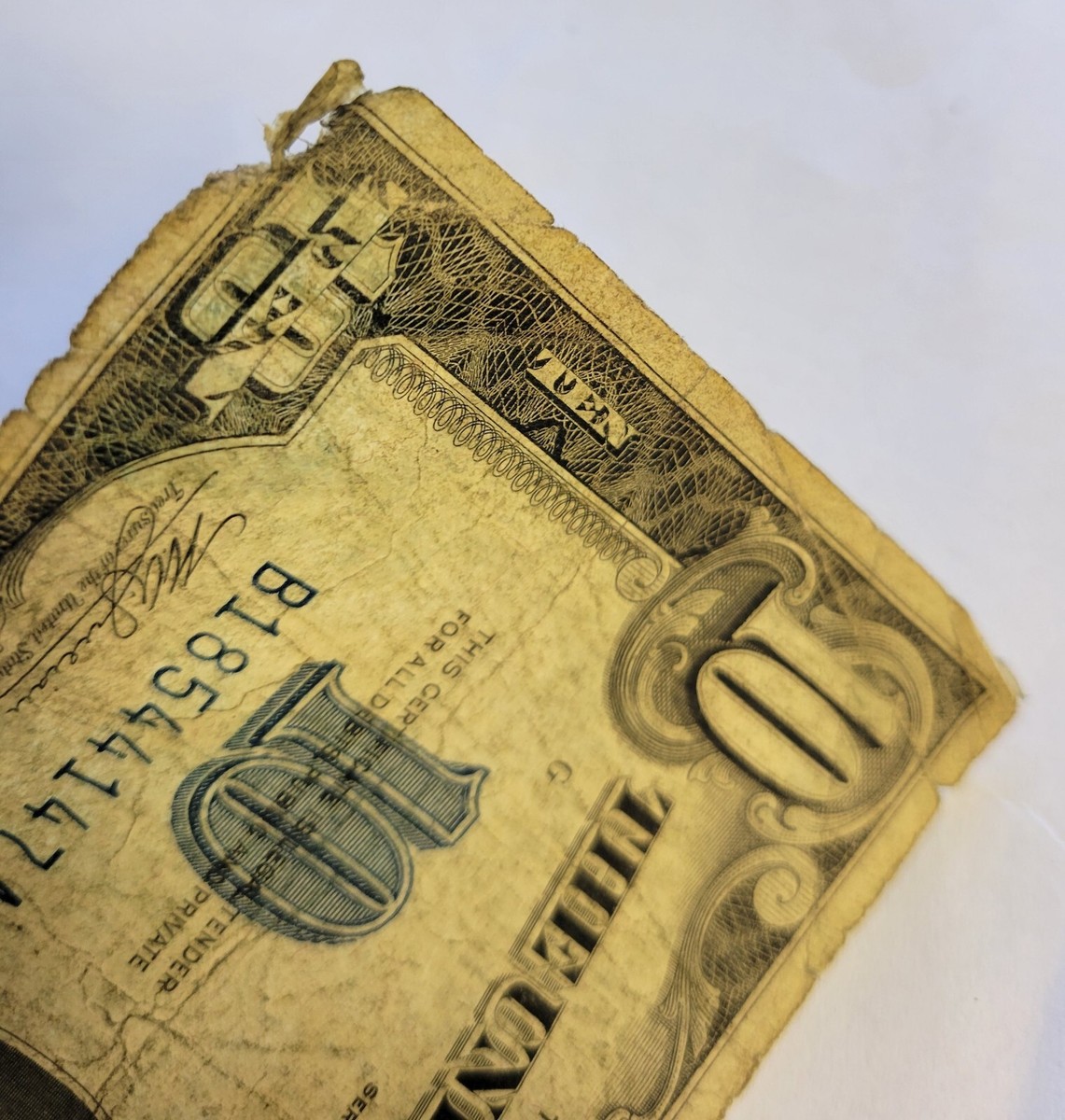 ▼ ten $10 Federal Reserve Series: 1934, 1934A, 1934B, 1934C