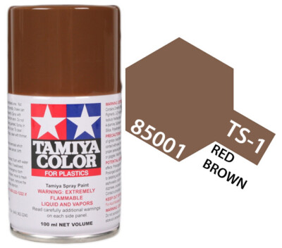Tamiya 85001 TS-1 Red Brown Lacquer Spray Paint 100ml - US Fast Ship