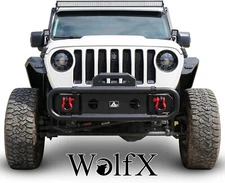 Front Bumper w/D-Ring for 2018-2023 Jeep Wrangler JL 07-18 JK 19-23 Gladiator JT