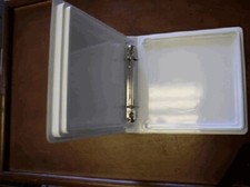 4 White 10-Disc Two Ring Vinyl Binder Album CD Cases w/White Sleeve,90146/4