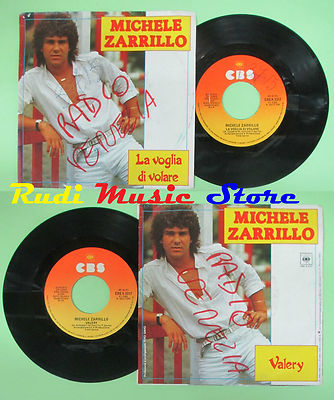LP 45 7''MICHELE ZARRILLO La voglia di volare Valery 1983 italy CBS