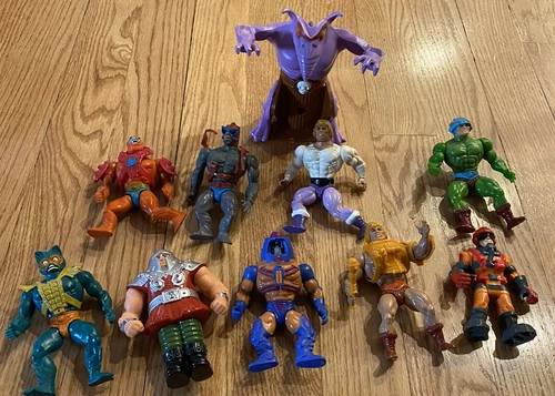 Vintage 80s MOTU Lot 10 He-man Prince Some Loose accessories Masters Of Universe