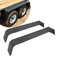 2 Pcs Trailer Fenders 13"-15" Tires Diamond Tread Plate Tandem Axle 10"x72"x13"