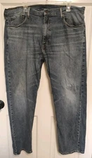 Levis 505 Jeans Mens 40x30 Blue Regular Fit Straight Leg Workwear Medium Wash