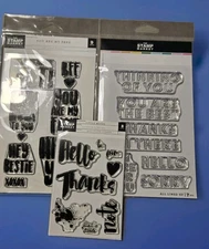 The Stamp Market Clear Stamp Lot Card Making Sentiments 