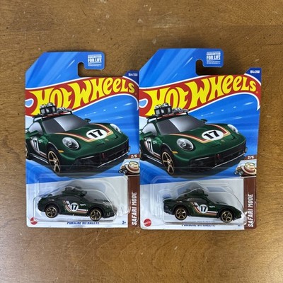 Lot Of 2 Hot Wheels Porsche 911 Rallye Green Safari Mode 2/5 154/250