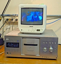 Sony DVP-CX777ES DVD SACD CD 400 changer player; tested, works; missing screws