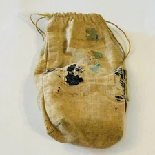 Vintage Antique Greenback Smoking N.C. Leaf Tobacco Cloth Bag