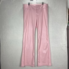 Alice Olivia Pants Faux Leather Soft Pink Size 14 Style Spring CL000J16120 NWT