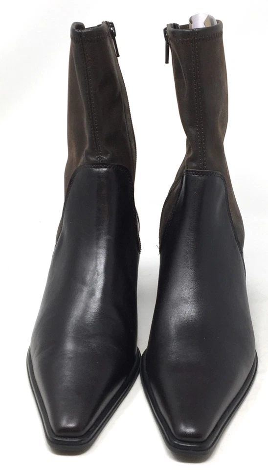 Botas Cortas Vagabond Giselle Cuero Marrón Oscuro Punta Elástica Eje Talla 9 Foto 4 de 4