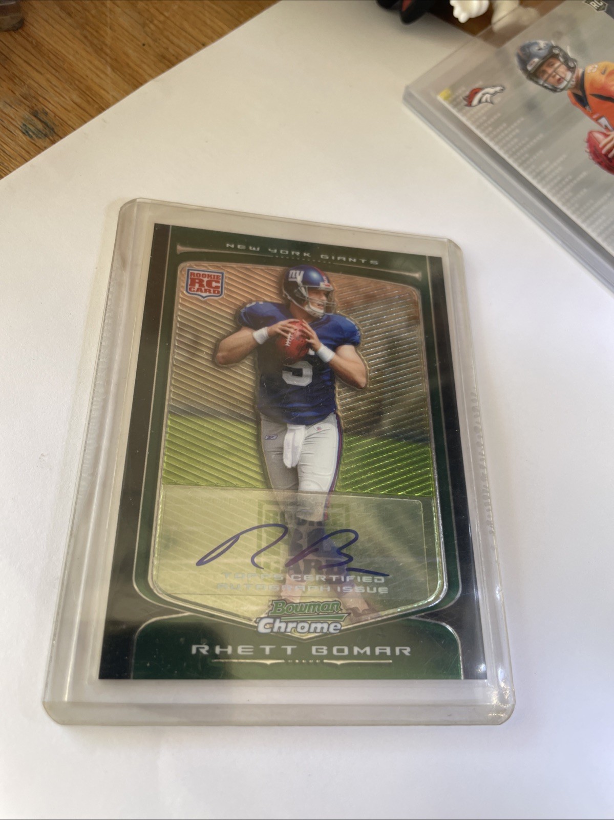 Rhett Bomar Bowman Chrome #114 Autograph