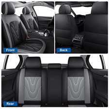For Chevy Malibu Car Seat Covers 5 Seats Front Rear Pu Leather Full Set For Chevy Malibu Car Seat Covers 5 Seats Front Rear Pu Leather Full Set