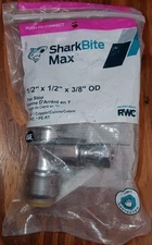 SharkBite Max SEALED 1/2" x 1/2" x 3/8" OD Tee Stop