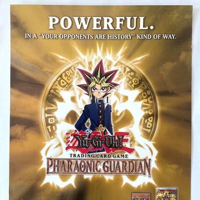 yugioh video game promotional cards Yu-Gi-Oh! Trading Card Game Pharaonic Guardian Promo Poster Rare Anime  Konami