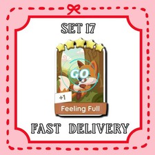 Monopoly GO sticker Feeling Full Set 17  Cheap Price  1 Hour Delivery  