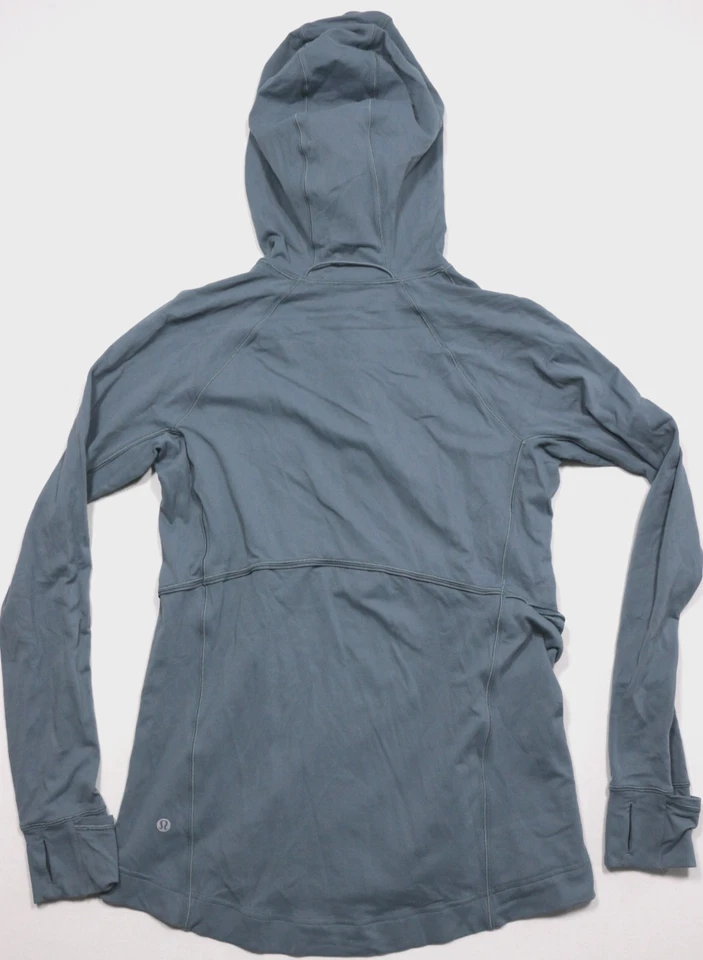 Chaqueta con Capucha Lululemon Media Cremallera Para Mujer 4 Ligera Elastizada Ropa Activa Sudadera con Capucha Foto 2 de 4