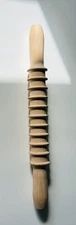 Tredoni Pasta Cutter Wooden Rolling Pin - Fettuccine -  Natural 