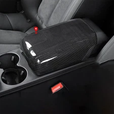 For Porsche Macan 2015-2021 Carbon Fiber Central Console Armrest Box Cover Trim