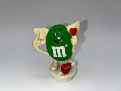 Vintage M&M Valentine Day Green Cupid Bow & Arrow Love Cake Topper  cupcake OMG