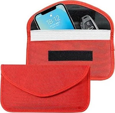 2-Pack Faraday Bags for Car Keys and Phones, Anti-Theft Signal Bloc Color: Red
