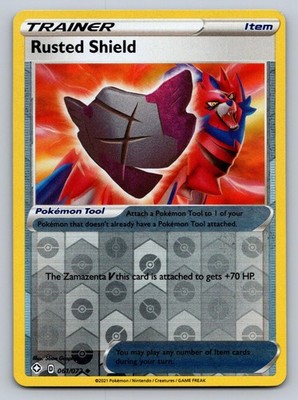 Rusted Shield 061/072 Uncommon Shining Fates Pokemon Reverse Holo Near Mint