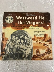 Walt Disney's WESTWARD HO THE WAGONS! Record 78 RPM EP 1956