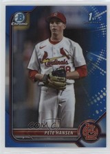 2022 Bowman Draft Chrome Blue Refractor 100/150 Pete Hansen #BDC-128 15wb