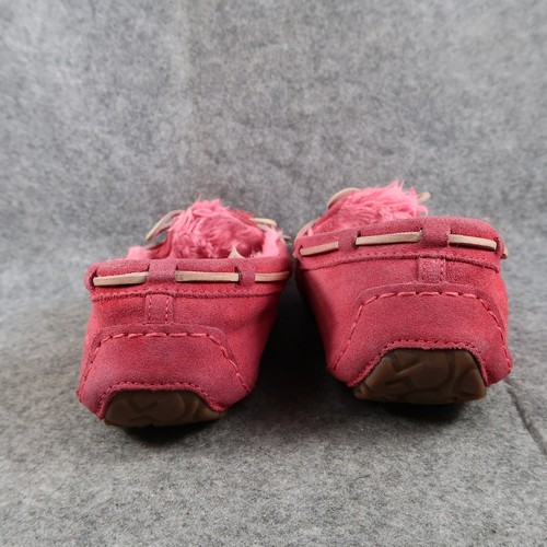 Ugg Shoes Womens 10 Dakota Slipper Moccasin Leather Plush Comfort Pink Slip On - 第 7/14 張圖片